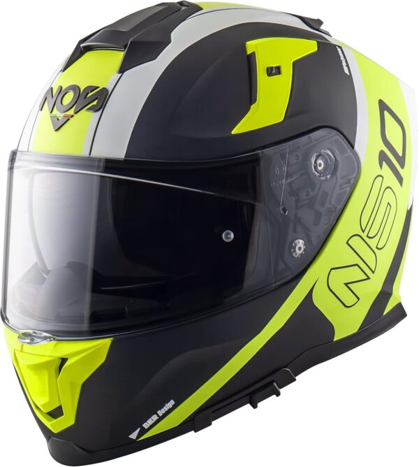 Casco NOS NS-10 ECE 22-06, XS, Fury Yellow